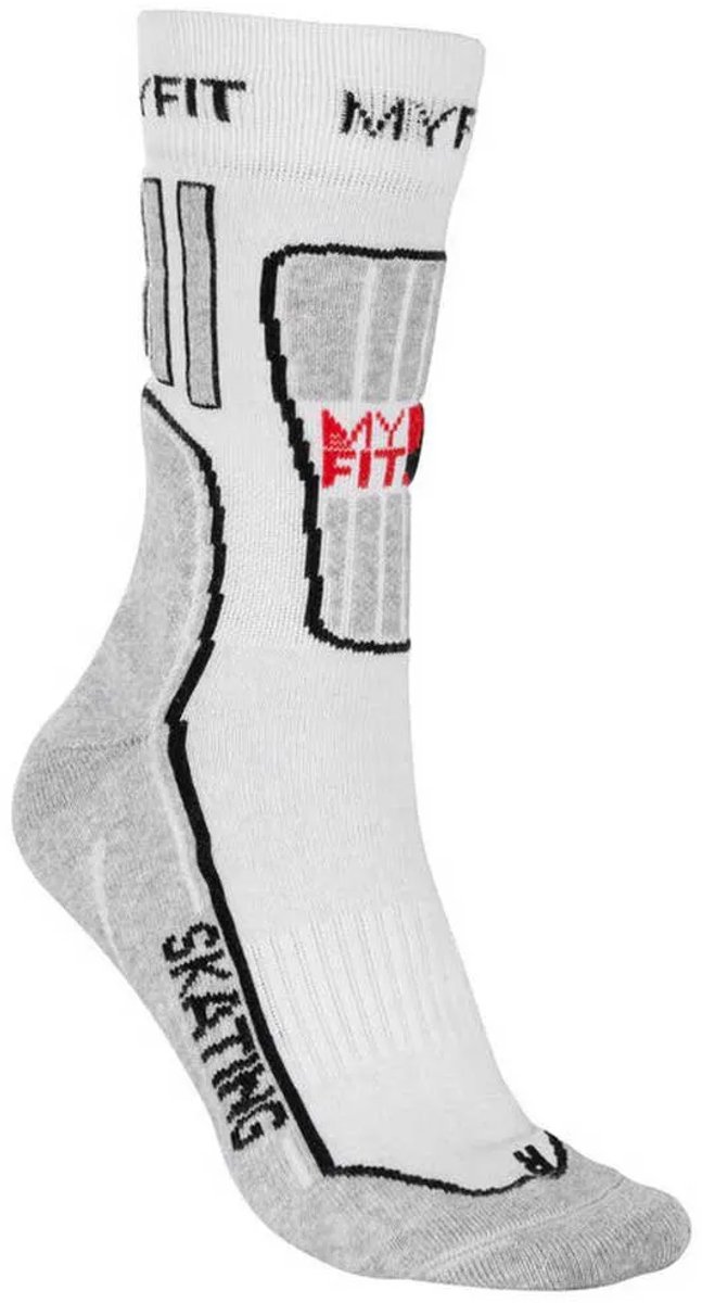Myfit Skating Socks Fitness Half Lange Sokken Wit EU 46-49 Man