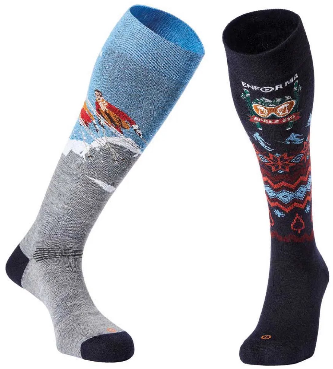 Enforma Socks Ski Box Lange Sokken Veelkleurig EU 36-38 Man,Vrouw