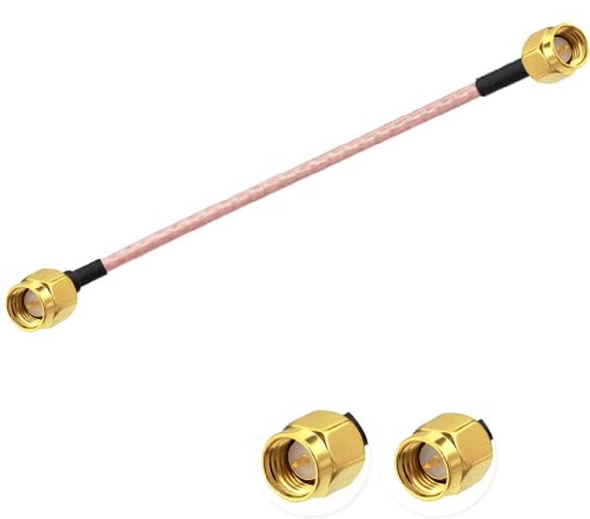 SMA Male to Male Antenna Extension Cable 6" (15CM) for WiFi, 2G, 3G, 4G Networks