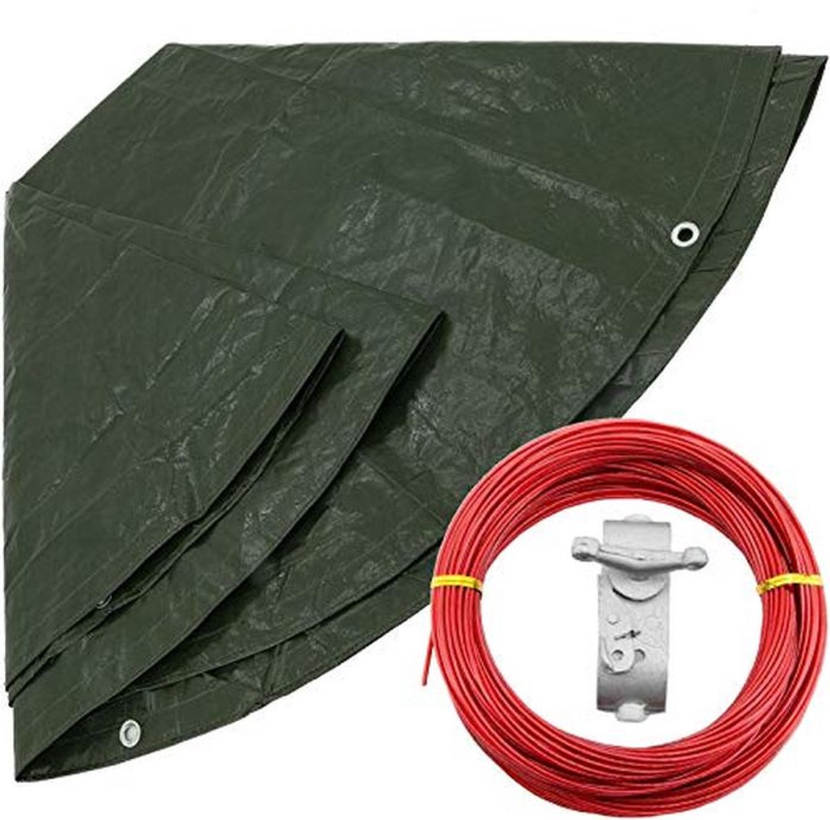 Ronde Zeildoek 5 m Ø - Waterdichte Bescherming voor Tuin en Buiten