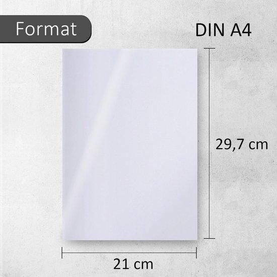 Zelfklevend papier DIN A4 - 25 vellen glanzend wit - Universele