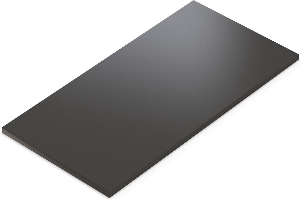 Robuust Tafelblad 28 mm Antraciet 90x90 cm Spaanplaat met ABS-rand voor Keuken en Werkplaats