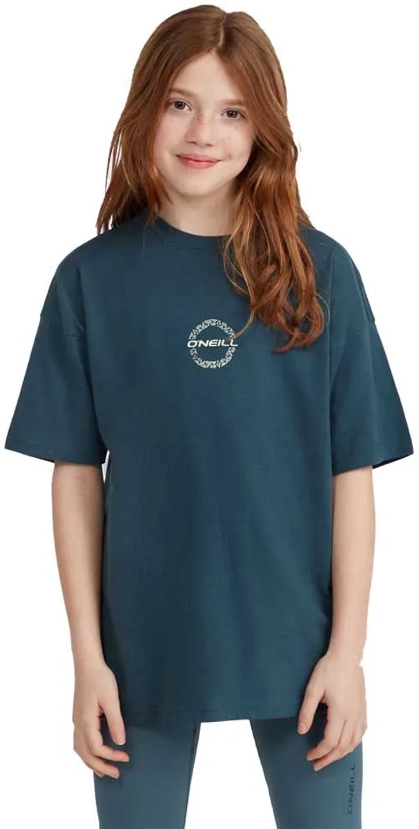 O´neill Back Print T-shirt Met Korte Mouwen 11-12 Years Meisje Alma Steel