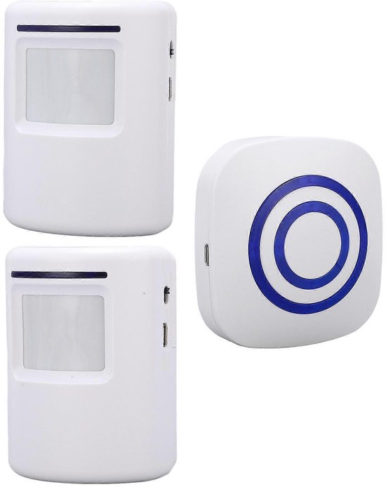 Draadloze Deurbel met Bewegingsmelder en LED Indicatoren - Draadloze - €36,50