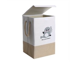 Wasmand Kinderkamer - Speelgoedmand Kinderen - Opbergmand Kinderkamer - Opbergmand Met Deksel- Laundry Basket - 45L