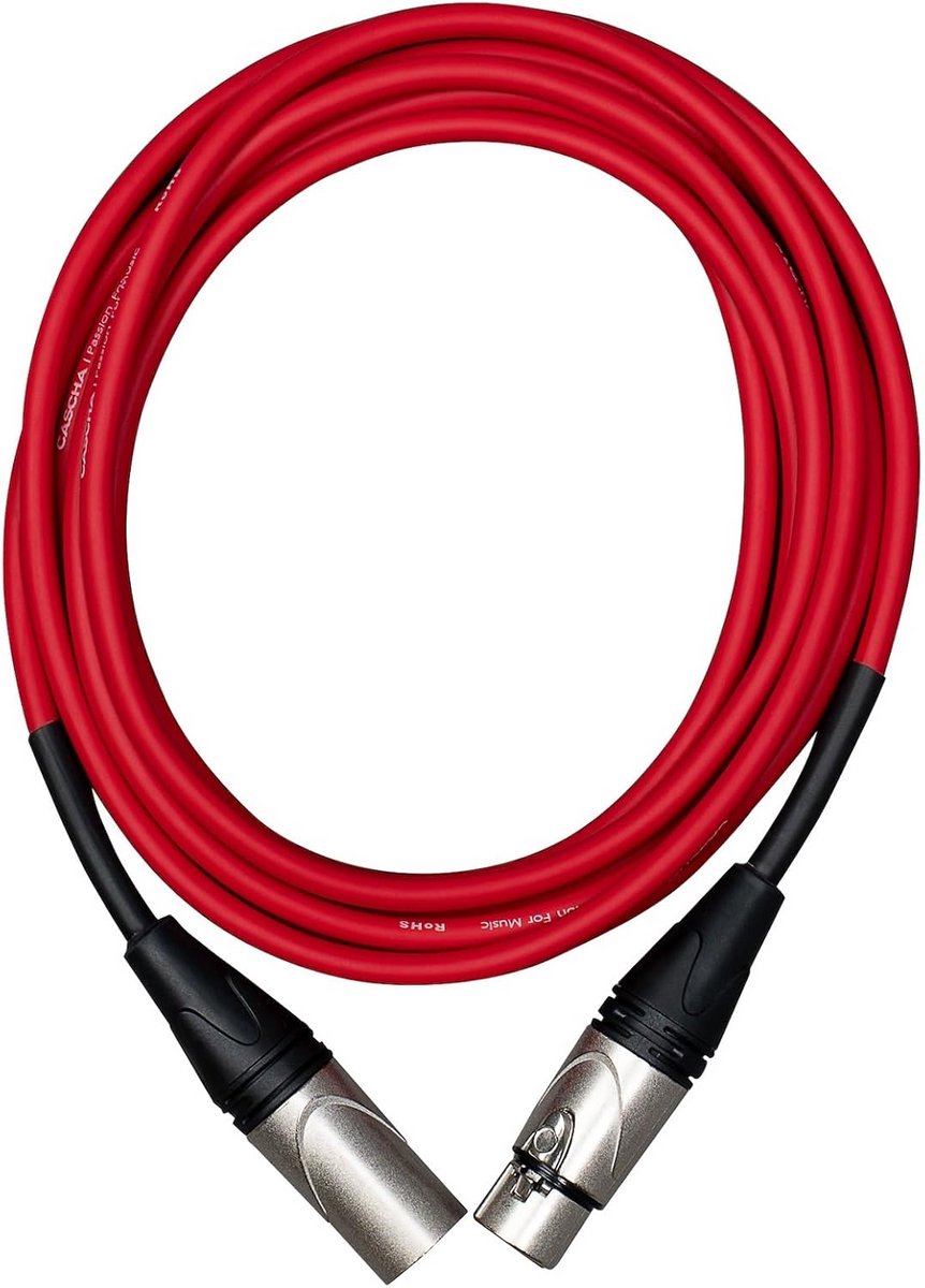 XLR Microfoonkabel rood 3 meter - Advanced Line