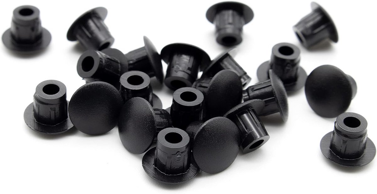 36 stuks afdekstoppen 8x4 boorgat Ø 4 mm kunststof buisafdekking polyethyleen afdekdop