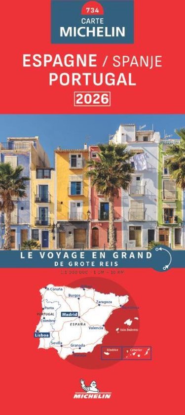 Nationale kaarten Michelin - Michelin Wegenkaart 734 Spanje  ... - cover