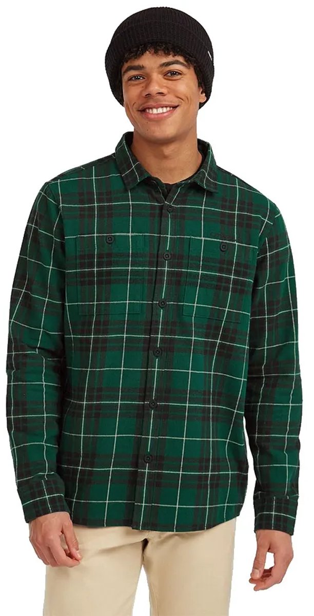 O´neill Must-have Flannel Overhemd Met Lange Mouwen L Man Groen
