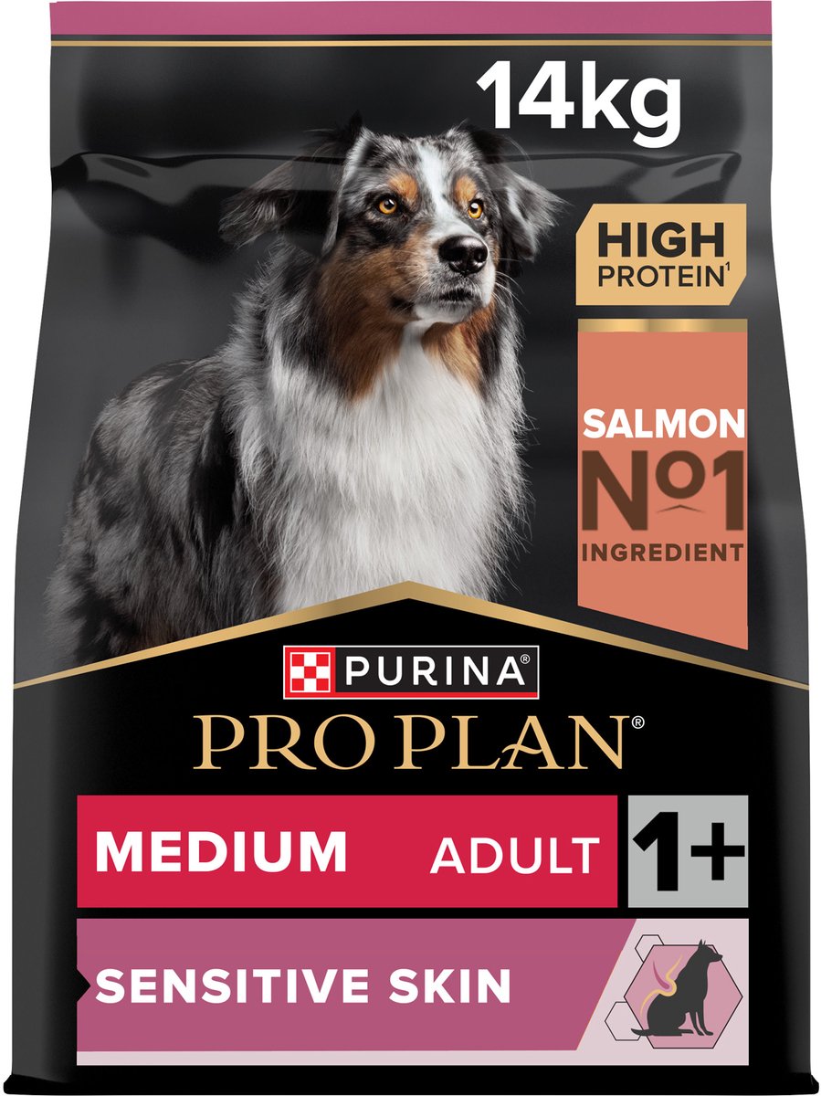 Pro Plan Purina Pro Plan Dog - Medium Adult - Sensitive Skin - Zalm - 2 x 14 kg