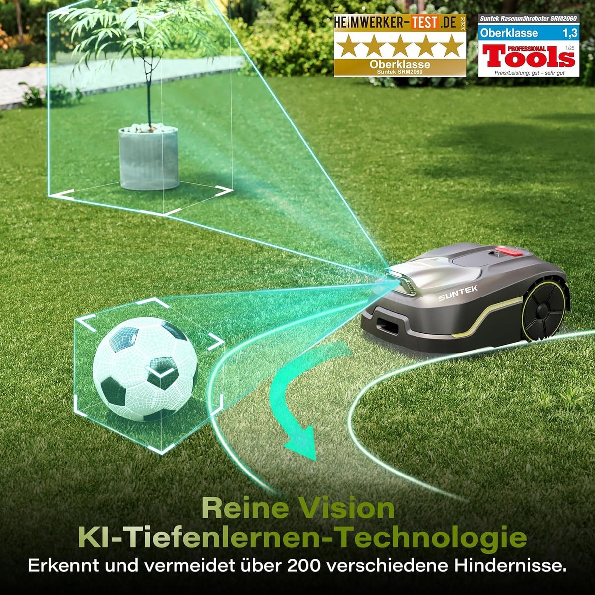 Premium AI Robotmaaier zonder Begrenzingskabel - zonder Begrenzingskabel voor Tuinen tot - Medahomestore