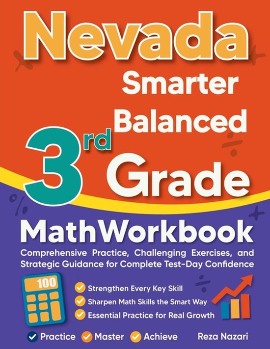 Nevada Smarter Balanced 3rd Grade Math Workbook - cover