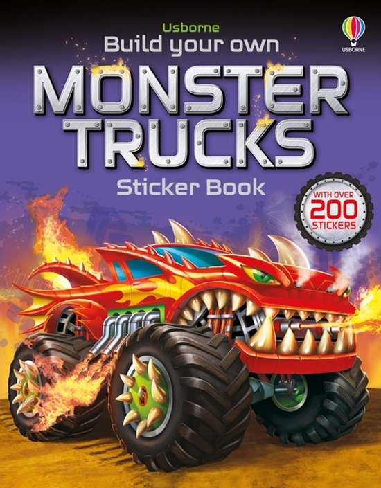 Build Your Own Sticker Book- Build Your Own Monster Trucks S ... - cover