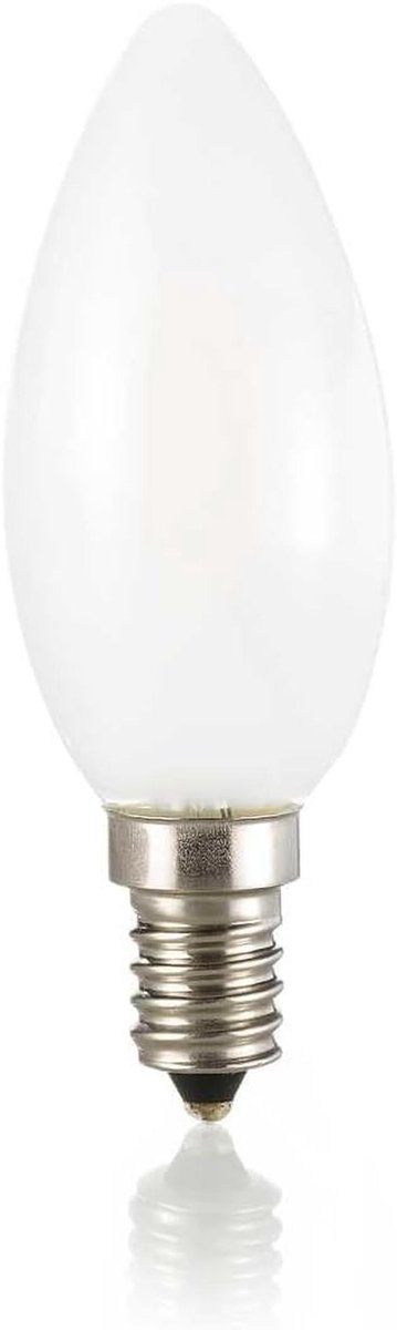 LED-lamp E14 3 watt - energiezuinig, 95mm hoogte, olijf wit