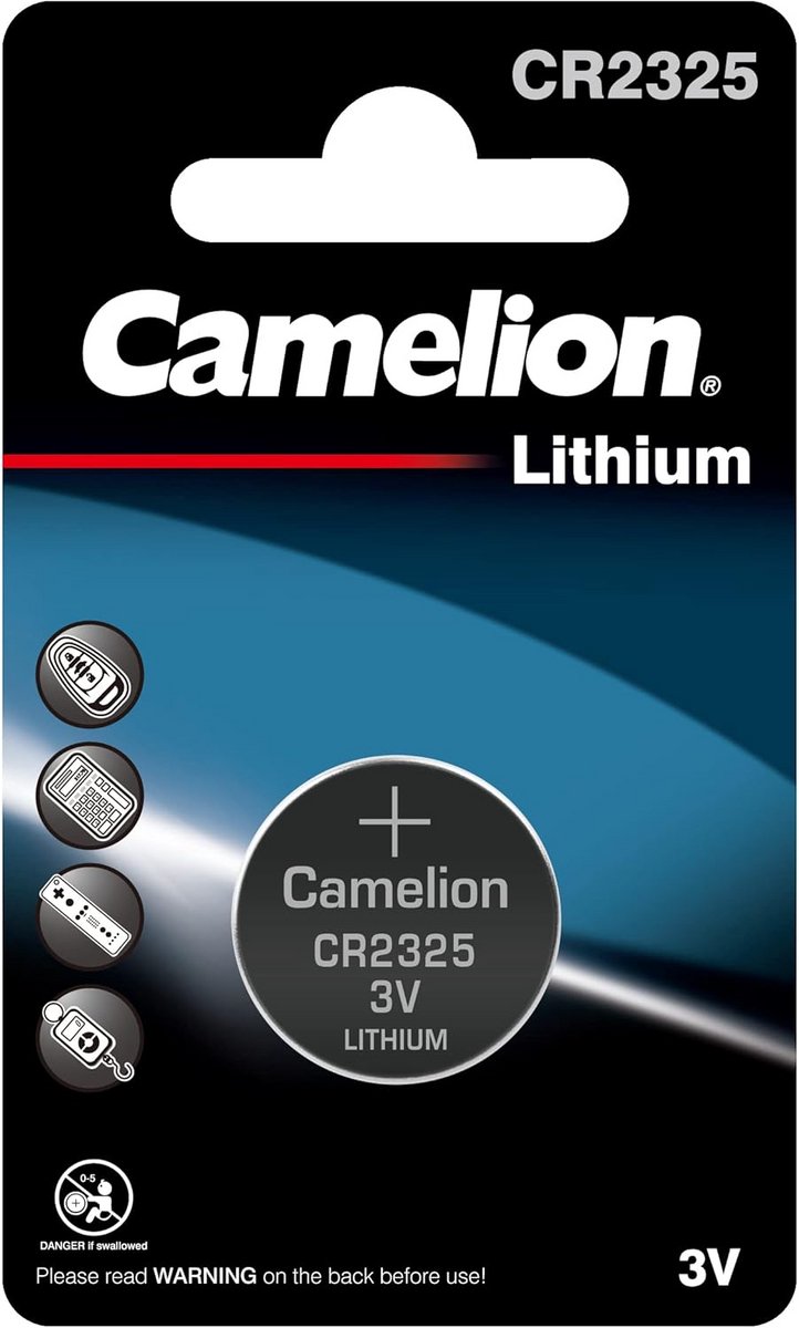 CR2325 3V Lithium Knoopcel Batterij - 190 mAh, 10 Jaar Houdbaar, 1 Stuk
