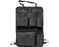 IMPERATORIS® Autostoel Organizer - Bescherming Achterkant Stoel - 7 compartimenten - Voor Kinderen en Reizen - Waterafstotend - 1 Stuk - Zwart - 5D x 42W x 62H
