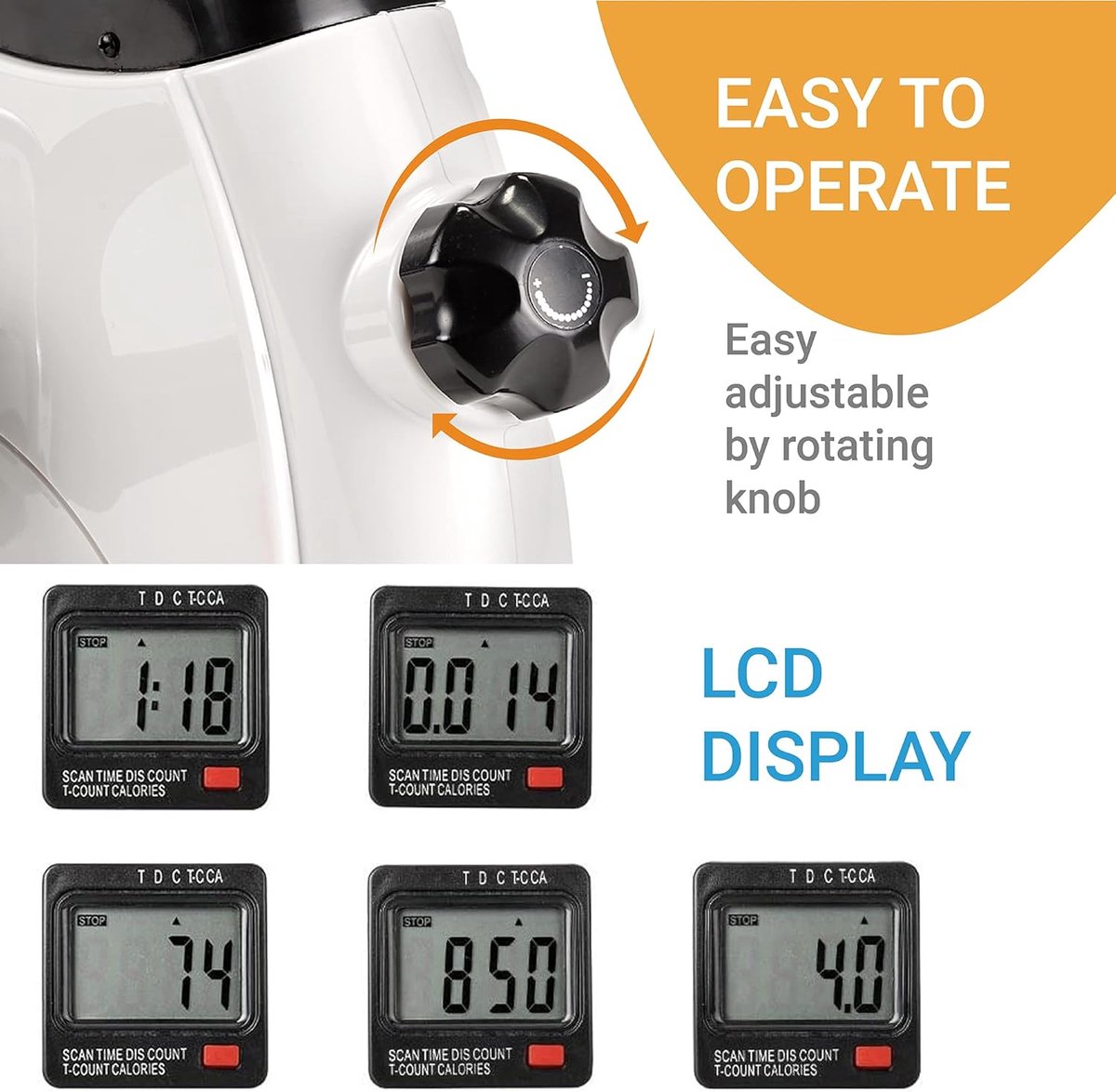 MELVRA Stoelfiets Mini Hometrainer voor Thuisgebruik - afbeelding 3