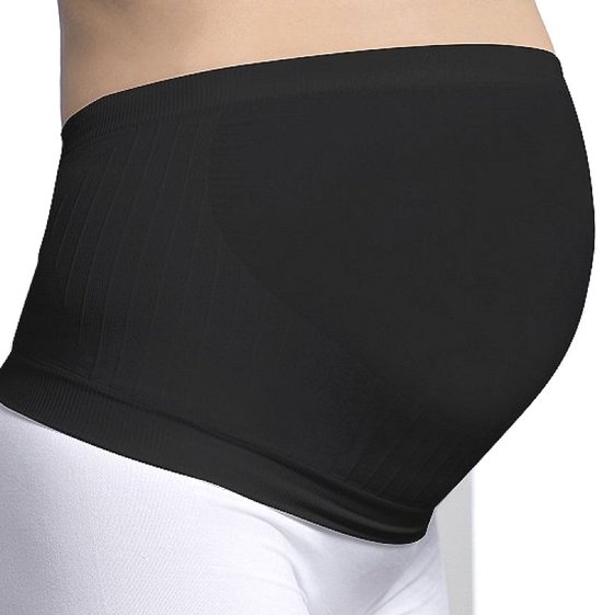 Carriwell - Buikband Naadloos - ondersteunt - Zwart - XL