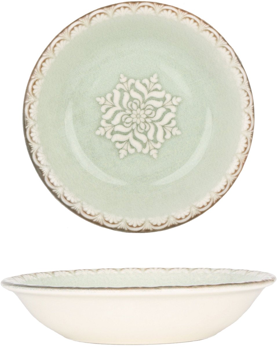 By Bone Serveerschaal - Rome - Porselein - 15 cm (220cc) - set van 2