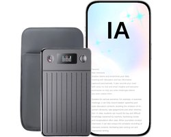 AI Note Taker - Slimme AI Spraakrecorder - AI Voice Recorder 64GB - Transcriptie & Samenvatting in Nederlands & 256 Talen - Dubbele Microfoon - Voor Onderwijs, Vergaderingen & Interviews