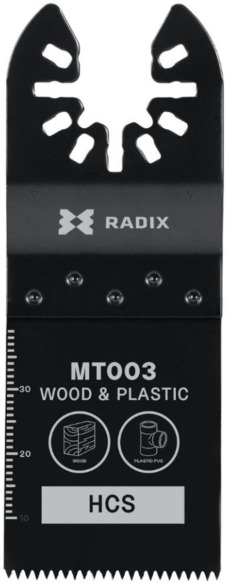 Radix - Multitool zaagblad - HCS - 14 tanden (1.8mm) - Geslepen - 40x34mm
