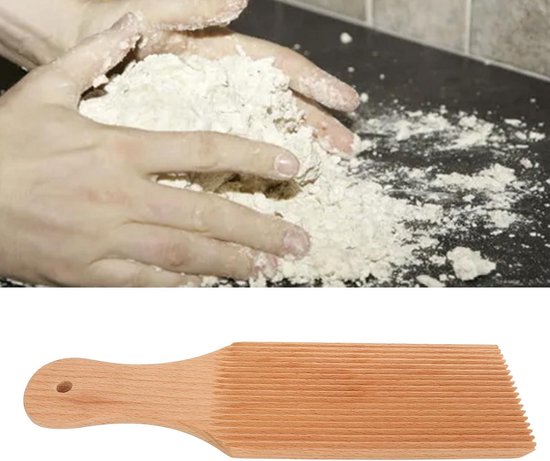 Gnocchi Rolstok voor Deegkneden en Pastamaken, Houten Gnocchi Paddle, Garganelli Pasta Board, Spaghetti Pasta Maker van Browin — afbeelding 5