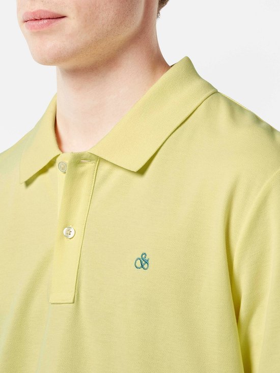 Polo Scotch & Soda Core Piqué Jaune - Taille M - Homme