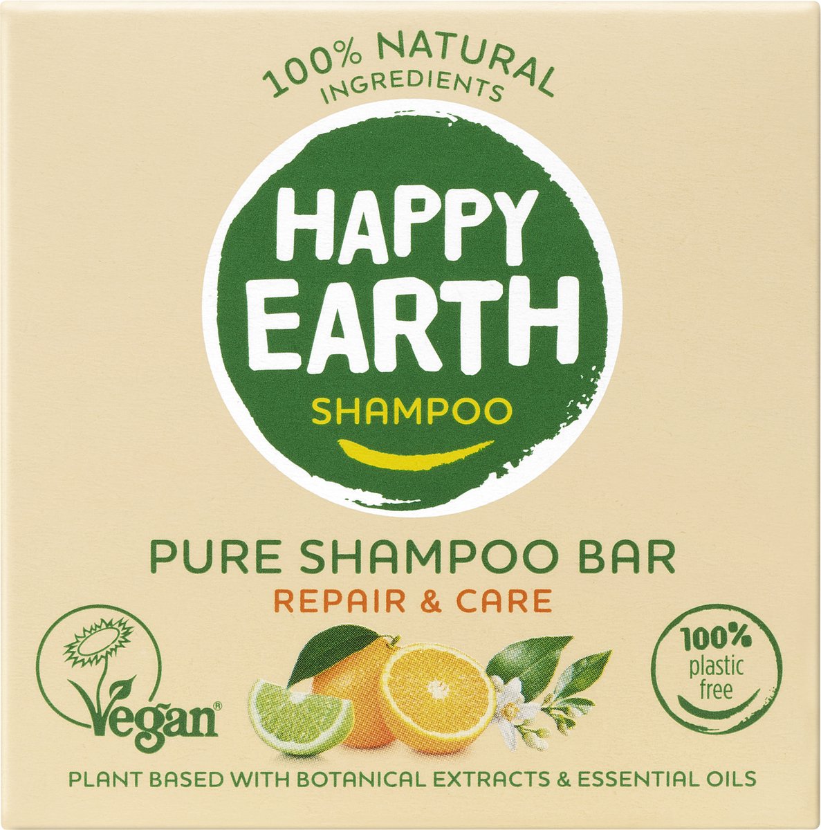 Happy Earth 100% Natuurlijke Shampoo Bar Repair & Care - 70 gr