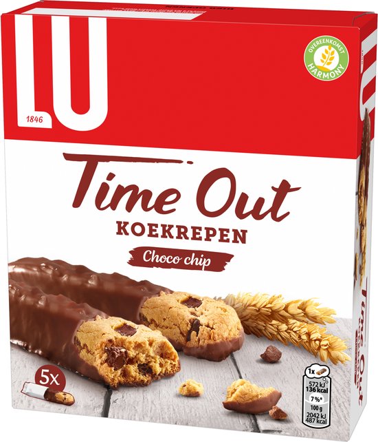 Lu Timeout LU Time Out Koekrepen Chocochip Biscuits 8 x 140g | bol