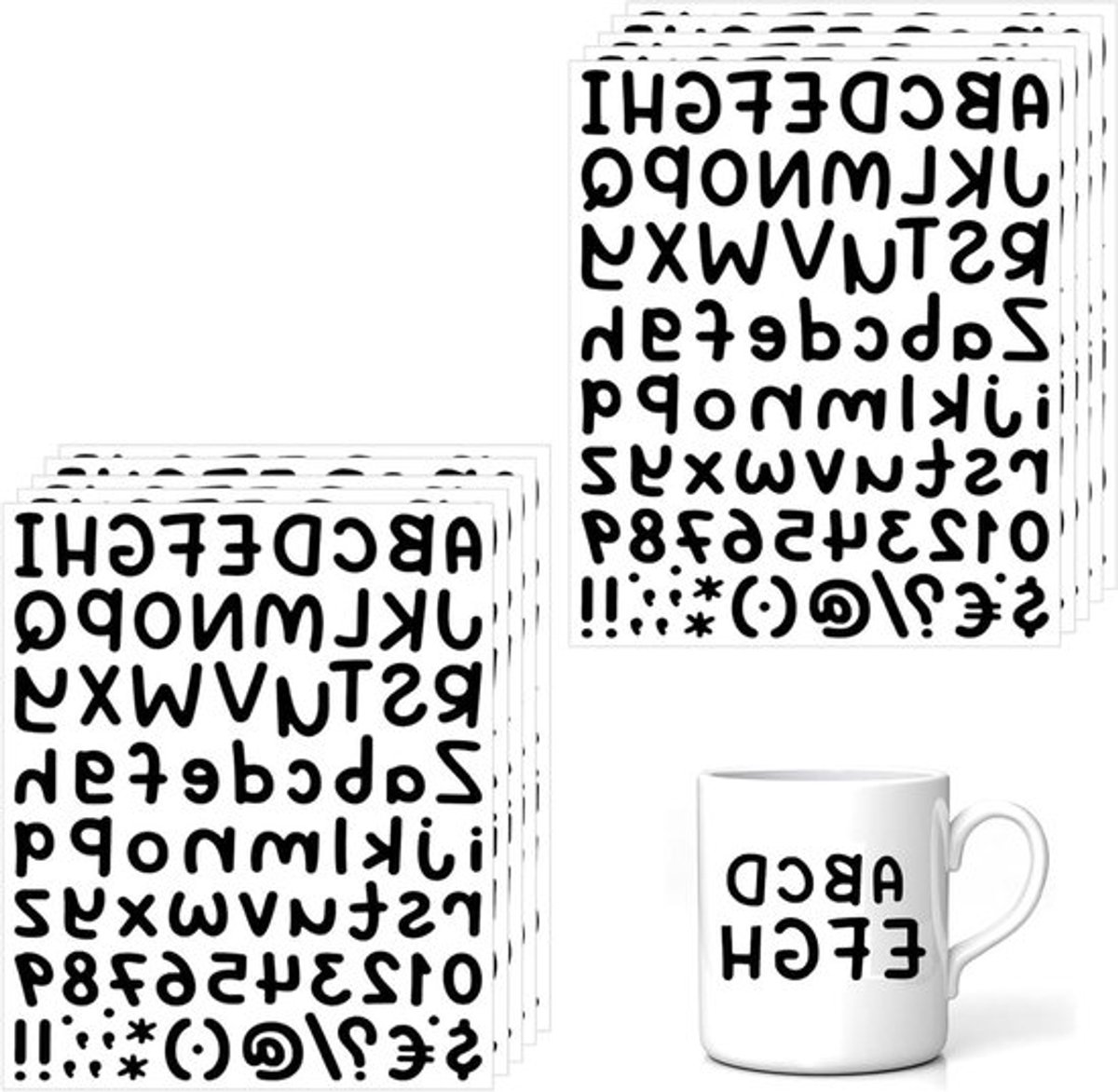 Zelfklevende Vinylletter Nummers Stickers - 10 Stuks - Voor Tekens Windows Auto - Huisnummer Huisadresnummer