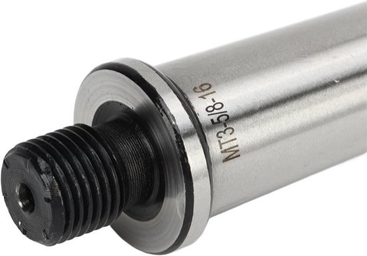 Schroefdraadboordoorn met Morseboorvoer, 5/8 inch, 16 mm lengte - Boorhouderadapter voor Freesmachine - Mangaanstaal