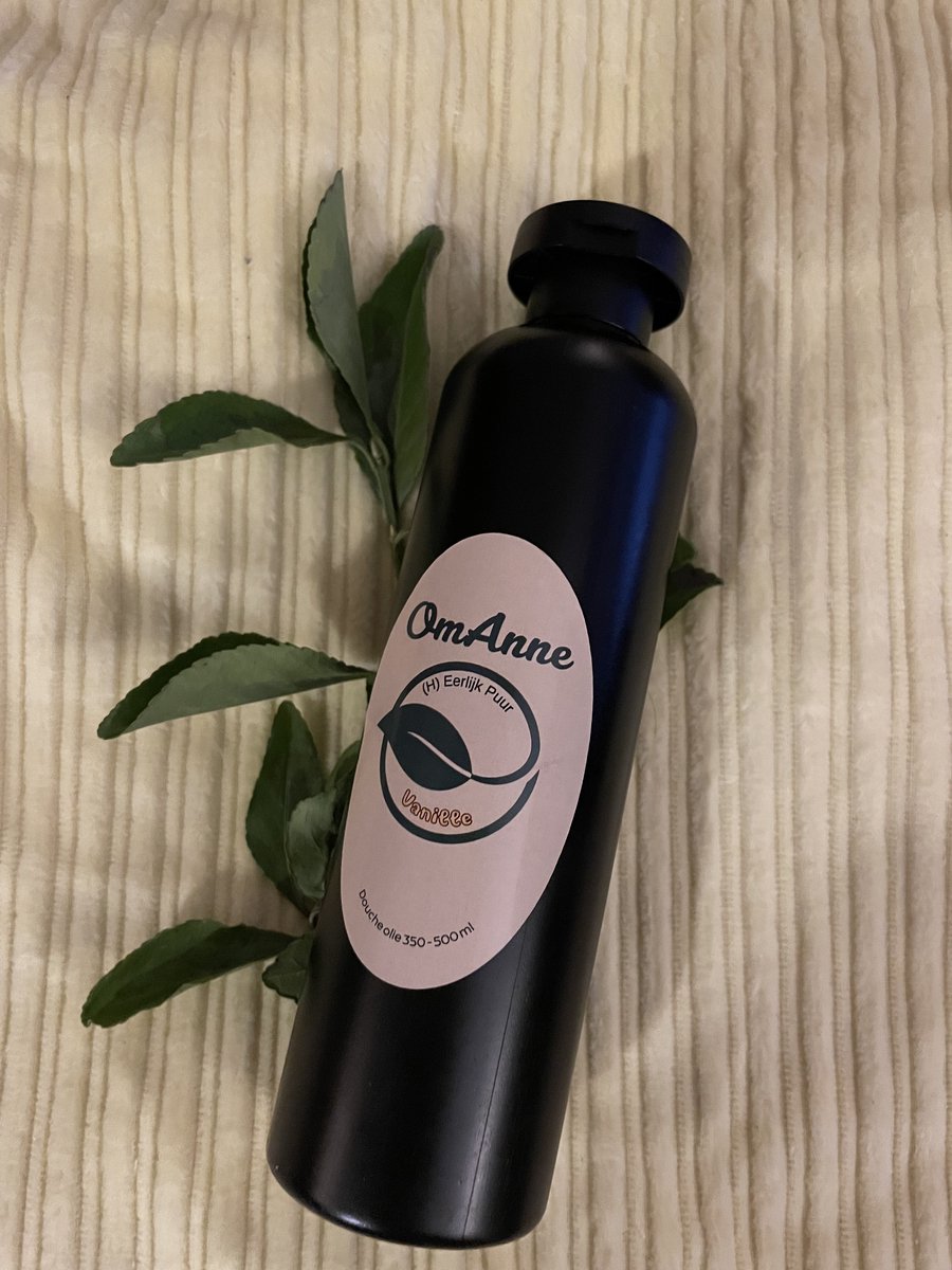 Douche en Bad Olie Vanille 500 ml. Puur Natuur !! van OmAnne Prijs Inclusief Verzending!!