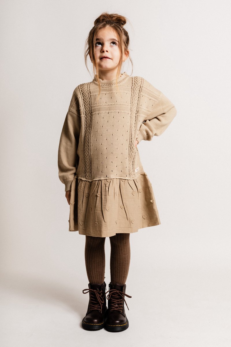 Meisjes jurk Angi sand desert 86