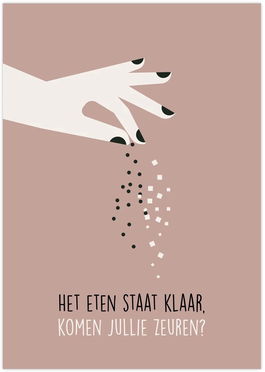 Give-X - Poster - A5 - Het eten staat klaar, komen jullie zeuren?