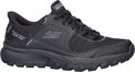 Zwarte SKECHERS SLIP-INS sneaker met veters, mesh en S logo op de zijkant.
