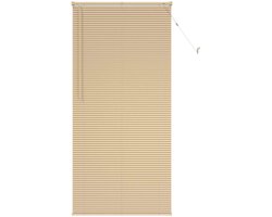 vidaXL - Venetiaanse - jaloezie - Lichtbruin - met - Patroon - 213 - x - 80 - cm - 25 - mm