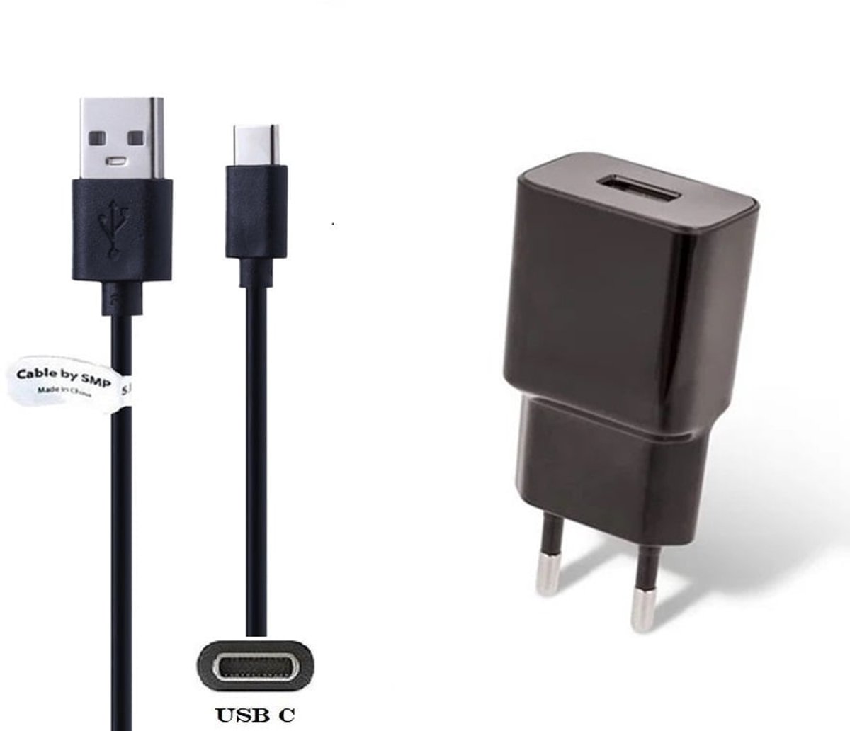 OneOne 2A lader + 1,2m standaard USB C kabel. Oplader adapter past op Universeel Bang & Olufsen, Blackview, Beats, Boox (ONYX), Canon, DJI, Fuji FujiFilm, Gigaset, GoPro, Corsair, JBL, Stratus, iGPSPORT