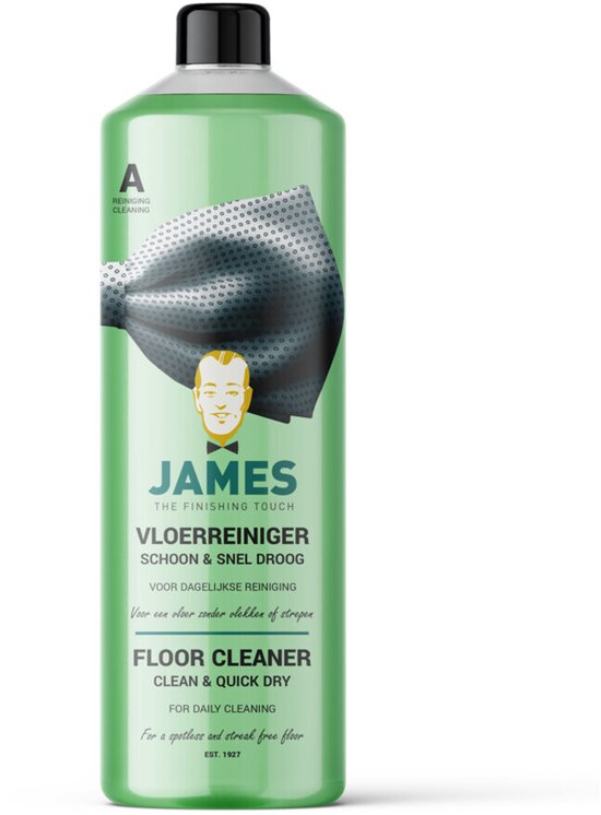 James Vinyl & PVC – vloer reiniger – Schoon & Snel droog – vloerreinigers