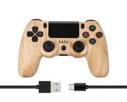 Namajunas - Draadloze Controller geschikt voor PS4/Pro/Slim/PC - Bluetooth gamepad - Geschikt voor Playstation 4 -Zes-assige sensor - LED-lichtbalk en touchscreen-functionaliteit - Audio Jack Input - Gaming Accesoires