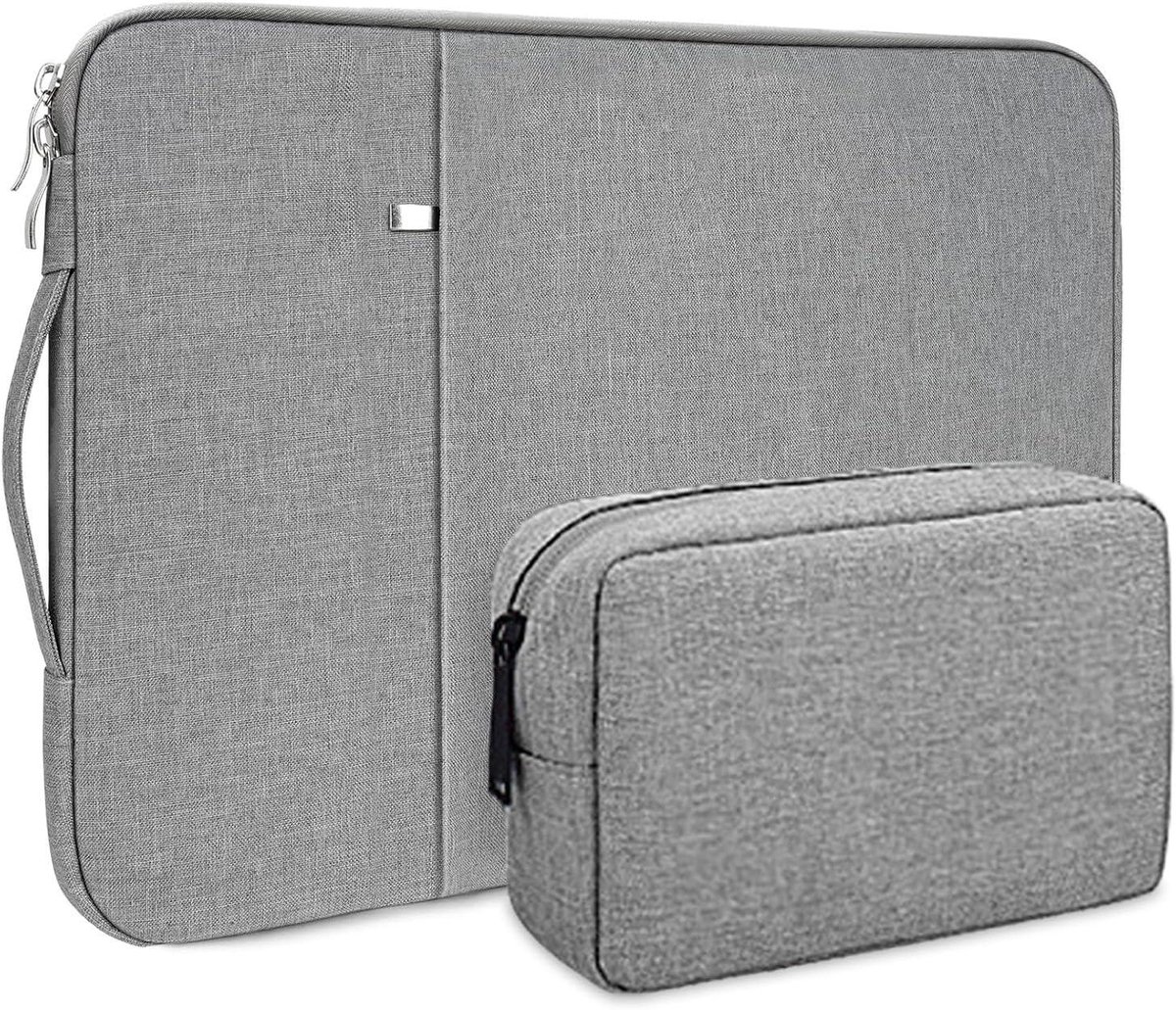 Hoes voor 15,6 inch notebook in lichtgrijs met extra bescherming