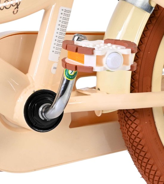 Volare Ashley Kinderfiets - Meisjes - 14 inch - Creme — afbeelding 5