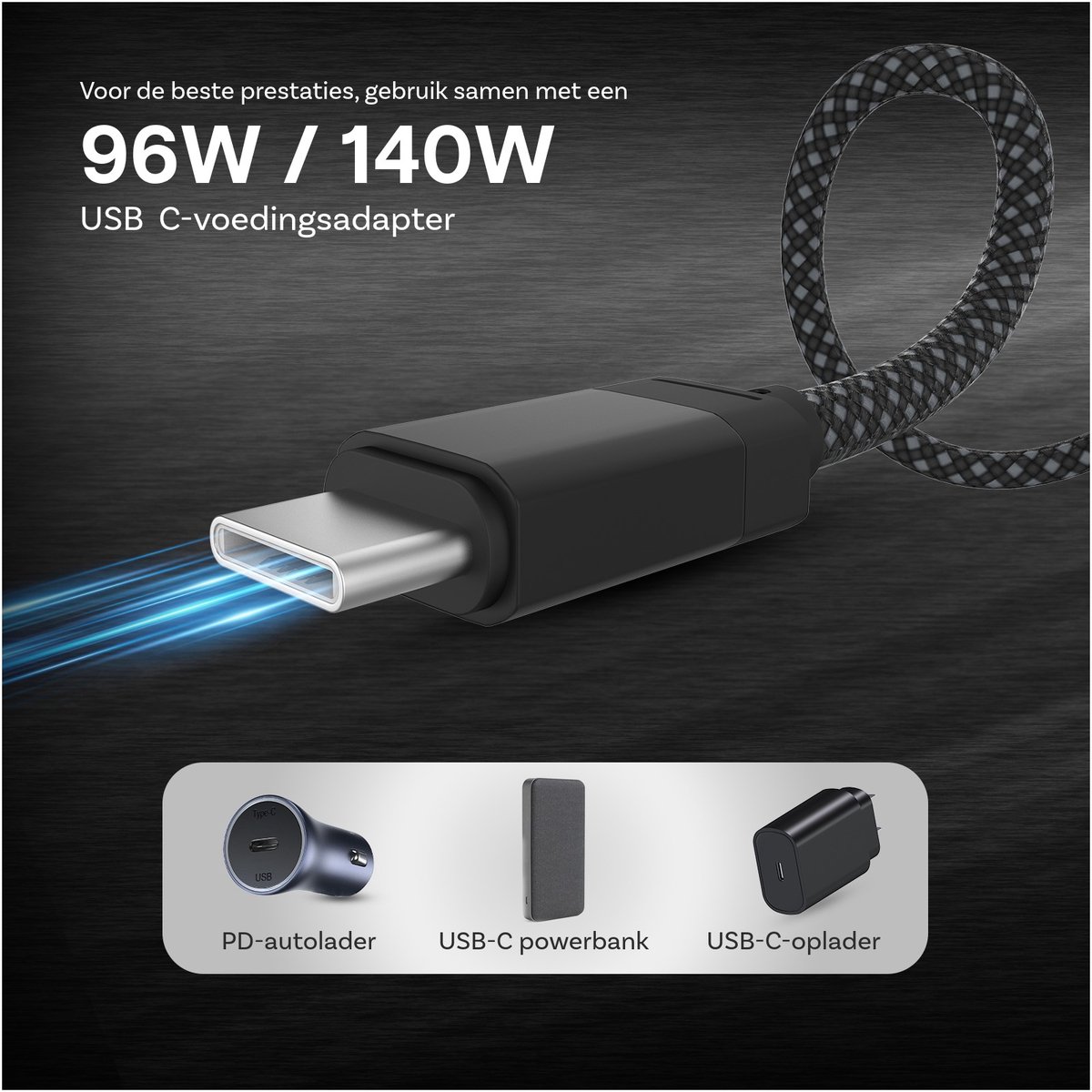 USB-C naar MagSafe 3 oplaadkabel 2m 140W snellader kabel voor MacBook Air Pro veilig magnetisch laadkabel zwart - Afbeelding 4