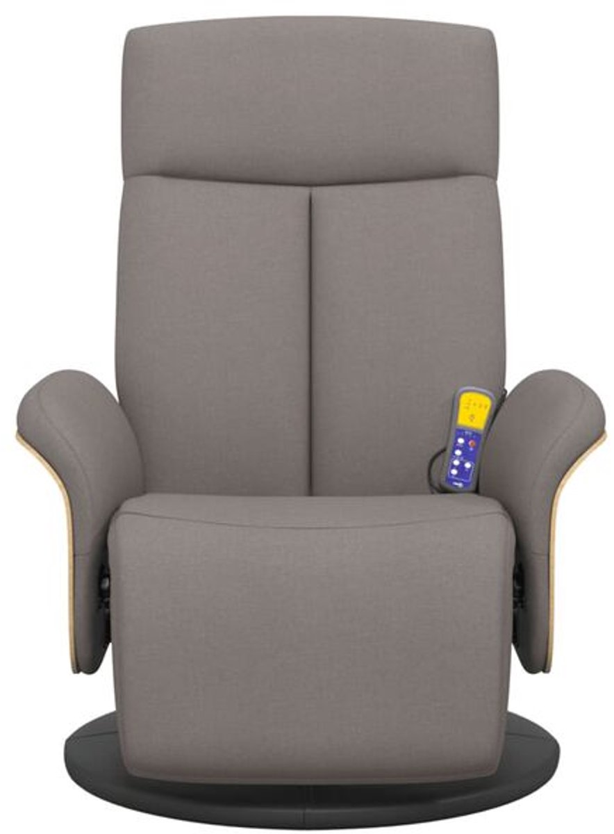 Massagestoel Relaxfauteuil Elektrisch Taupe 1 Persoon - afbeelding 3
