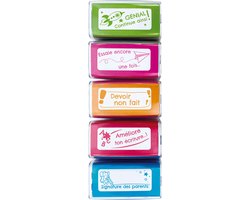 COLOP NIO School Motivatiestempelset – Set 1 (FR) – Voor Leerkrachten