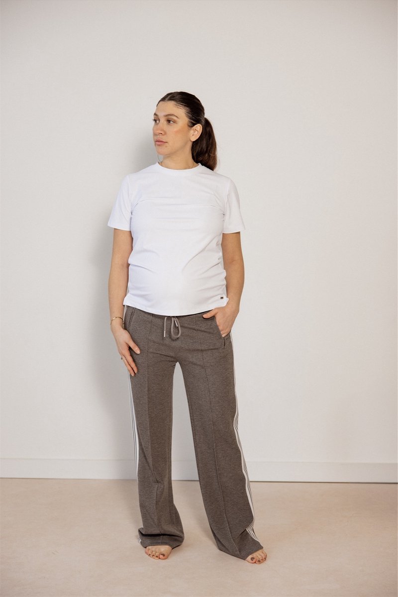 Loungewear Broek van Ambika /Trainingsbroek Simone / Grijs kleur / S/M