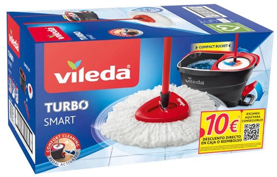 Vileda 166140 Turbo Smart Mop Rouge