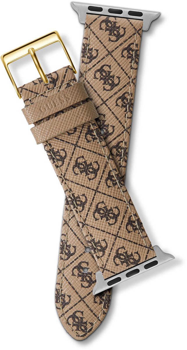 Guess Guess Apple Band Kijk Naar Bandjes Chocoladebruin Armband: 100% Leer CS2001S1, CS2001S3