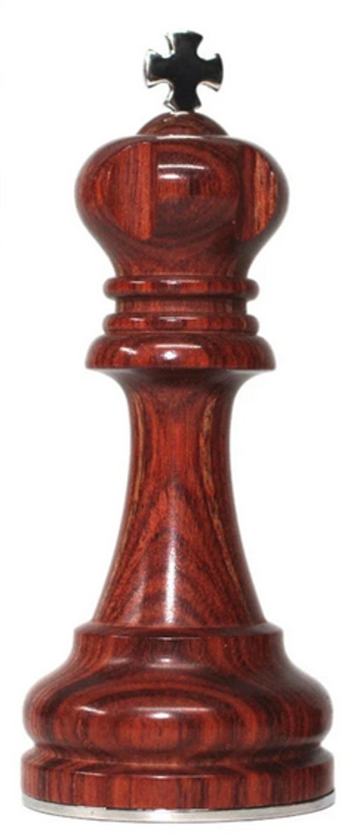 Mini Urn Schaakstuk Koning van Hout Roodbruin