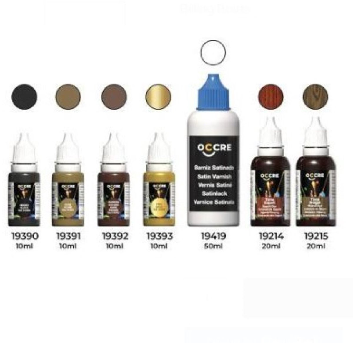 Occre Pinturas Buccaneer - Verfset voor de Occre Buccaneer model bouwdoos - 90556
