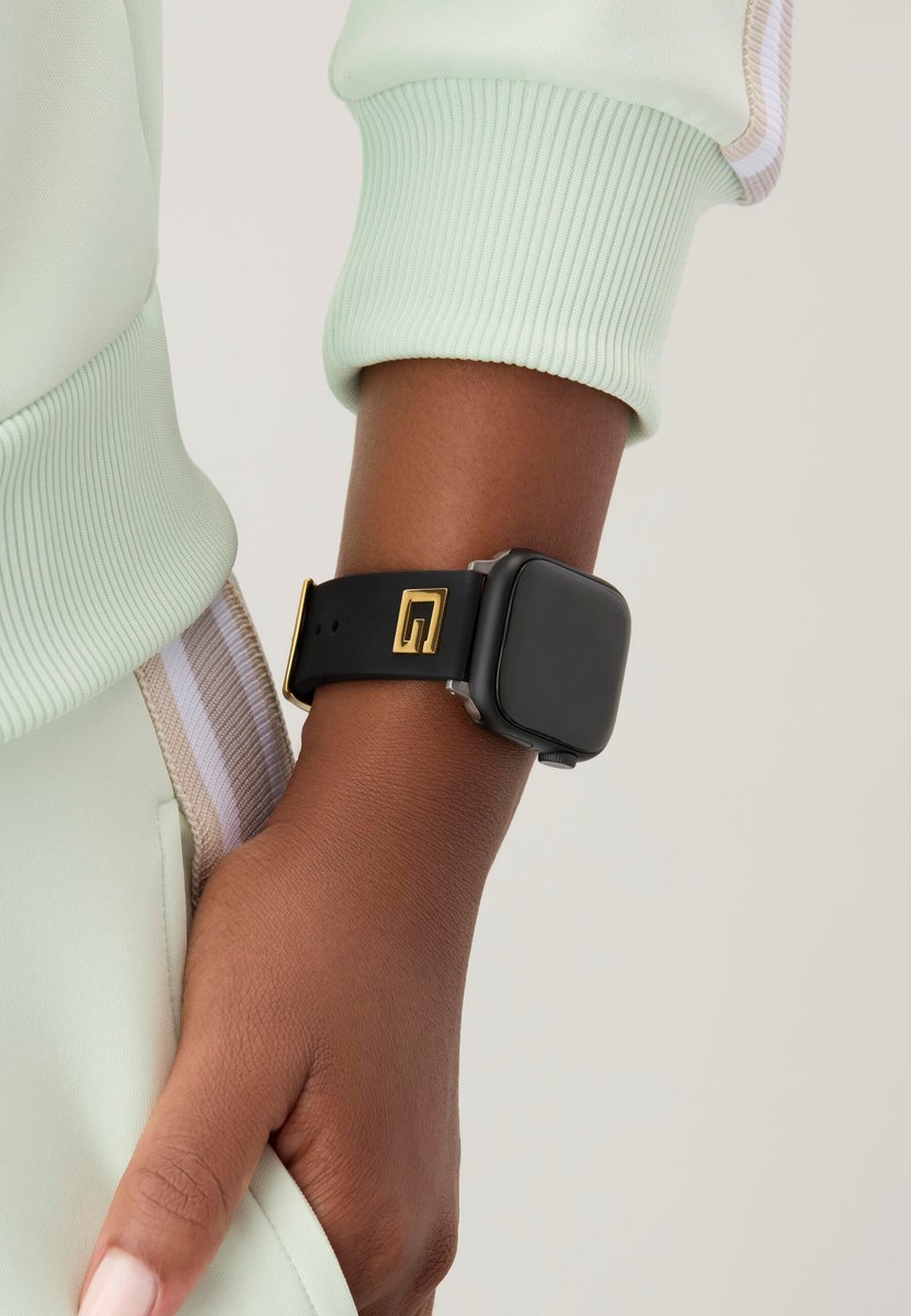 Guess Guess Apple Band (38Mm-40Mm) Kijk Naar Bandjes Zwart Armband: 100% Silicone 34 mm CS2022S2